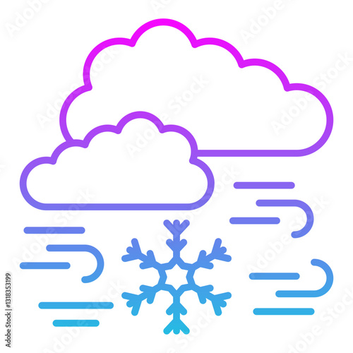 Cold breeze Icon