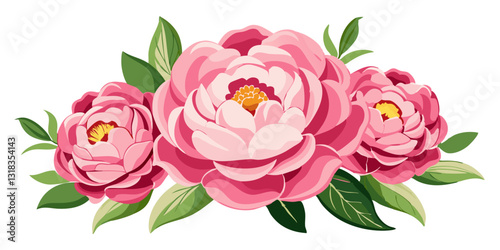 "Blush Reverie: A Graceful Bloom of Pink Peonies"
