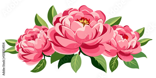 "Blush Reverie: A Graceful Bloom of Pink Peonies"
