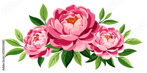 "Blush Reverie: A Graceful Bloom of Pink Peonies"
