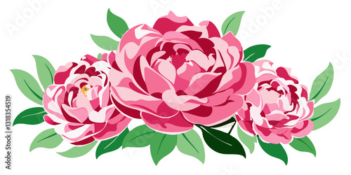 "Blush Reverie: A Graceful Bloom of Pink Peonies"
