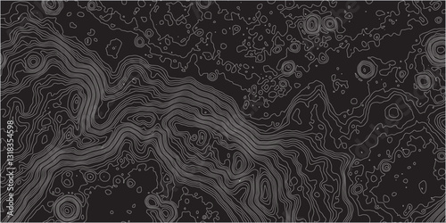 Reinterpreting the Visual Language of Geographic Mapping by Merging Mountain Elevation Relief, Topographic Contours, and Abstract Wave Patterns for a Contemporary and Artistic Approach

