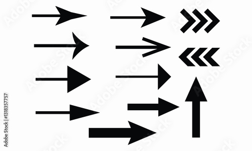 arow set icon vector for web design, arrow icons Illustration vector graphic