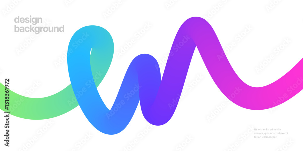 Background with wavy gradient shapes. Colorful squiggles gradient lines design for flyer, poster, cover or banner. Vector illustrations. Background with wavy gradient shapes. Colorful squiggles gradient lines design for flyer, poster, cover or banner. Vector illustrations.