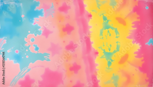 Abstract Vibrant Colors Blending in Fluid Art Design for Background