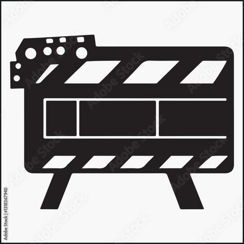 movie clapper board,icon