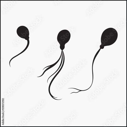 Sperm Cell silhouettes