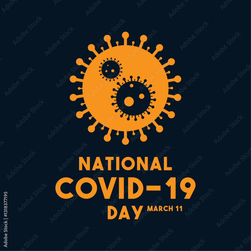 Fototapeta premium National Covid-19 Day. March 11.