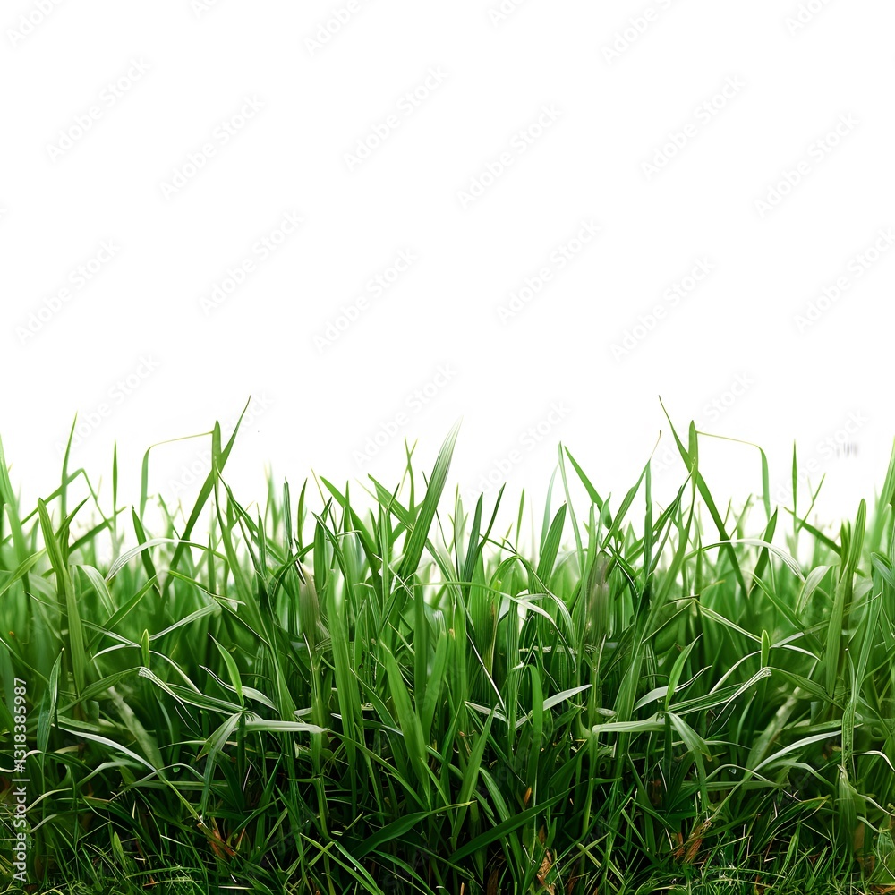 Fototapeta premium Lush Green Grass Texture with Soft Natural Lighting in Background