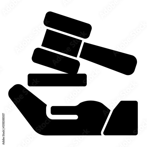 Legal Service Icon - Solid Style - Help and Support Themes