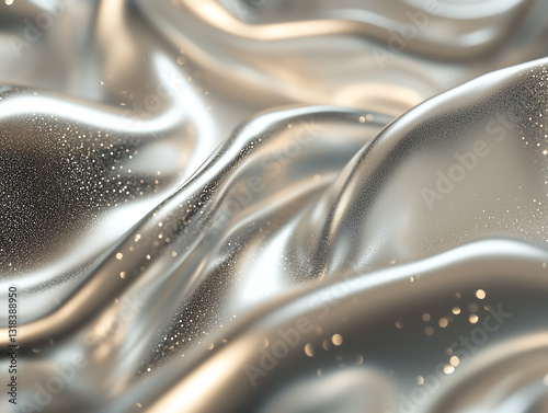Elegant Silver Fabric Texture Background