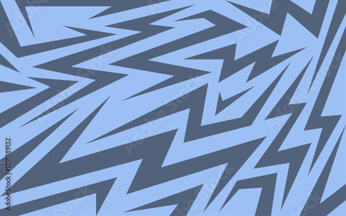 abstract zig zag blue background, simple modern abstract pattern vector assets