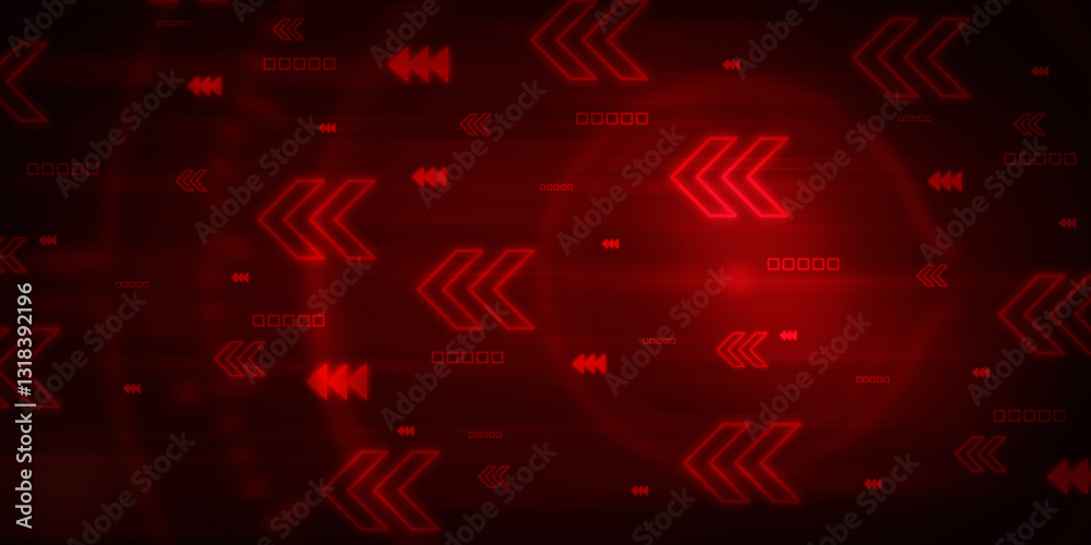 Fototapeta premium 2d illustration Abstract futuristic electronic circuit technology background 