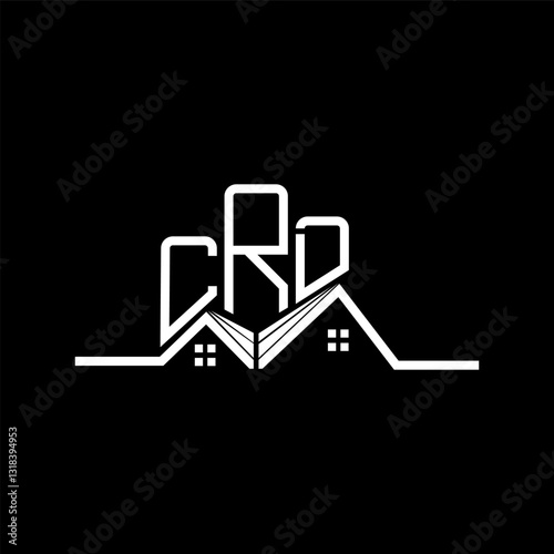 CRD Real State logo design, CRD simple and modern logo. CRD luxurious alphabet design