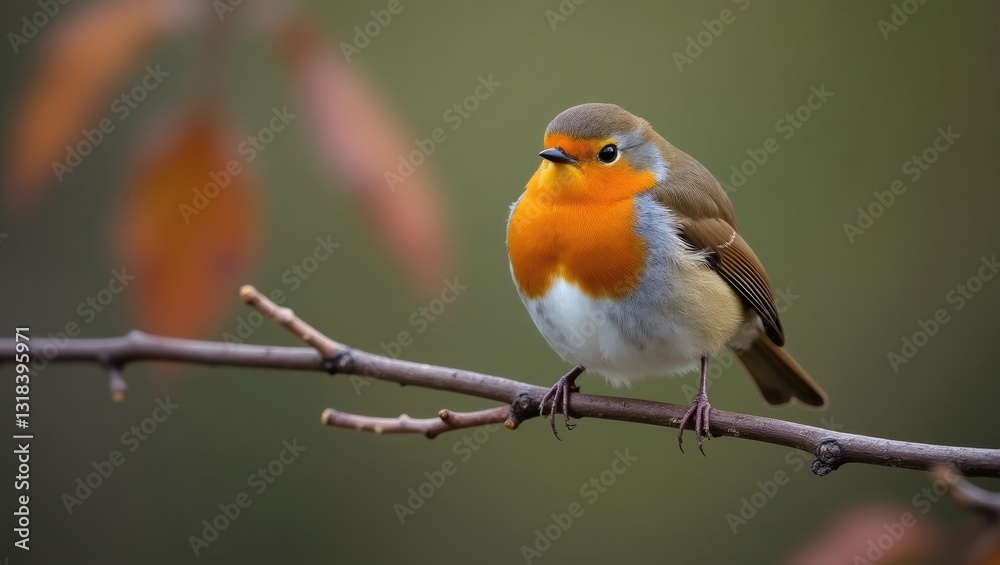 Beautiful European Robin. Typical bird. Inquisitive, wary, quick. Moving from spot to spot, investigating, perching on a branch, resting or hopping on grass. Beautiful European Robin. Typical bird. Inquisitive, wary, quick. Moving from spot to spot, investigating, perching on a branch, resting or hopping on grass.