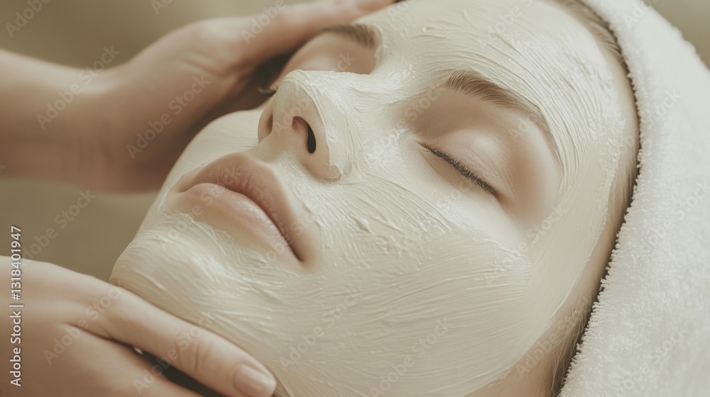 Fototapeta premium Facial mask treatment