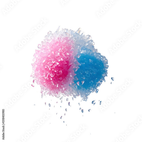 A vibrant cup of Hawaiian shave ice with tropical fruit syrups