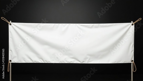 Fototapeta Naklejka Na Ścianę i Meble -  Copy space for text on a long vinyl banner against a background.