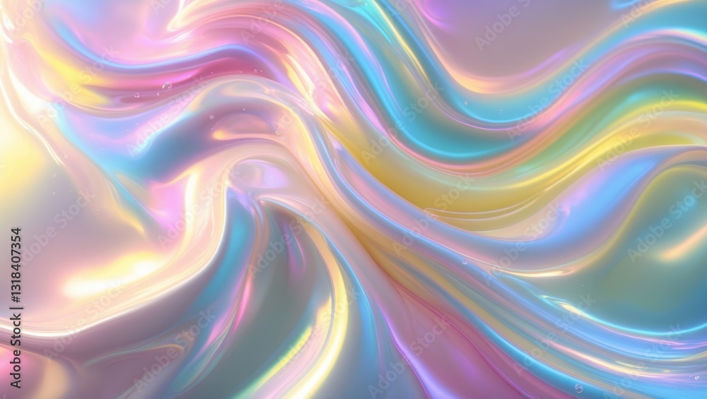 Abstract iridescent light backdrop with interference effects and rainbow hues. Soap bubble surface texture. Abstract iridescent light backdrop with interference effects and rainbow hues. Soap bubble surface texture.