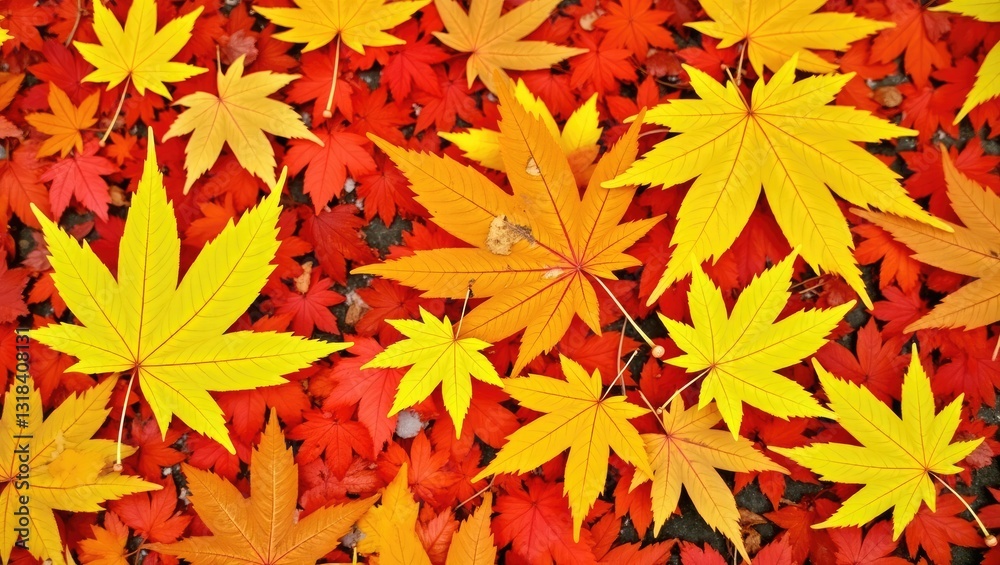Background group of orange autumn leaves. Outdoors. Background group of orange autumn leaves. Outdoors.