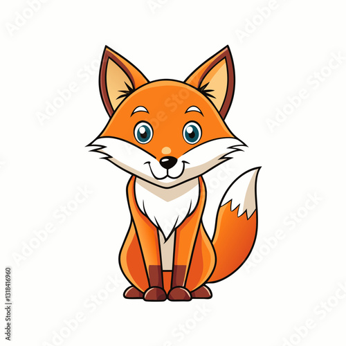  fox cartoon vector