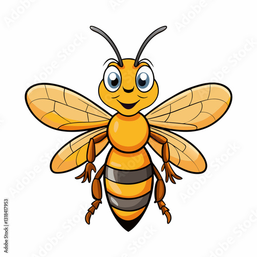 hornet on white background