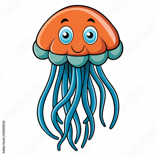 jellyfish on white