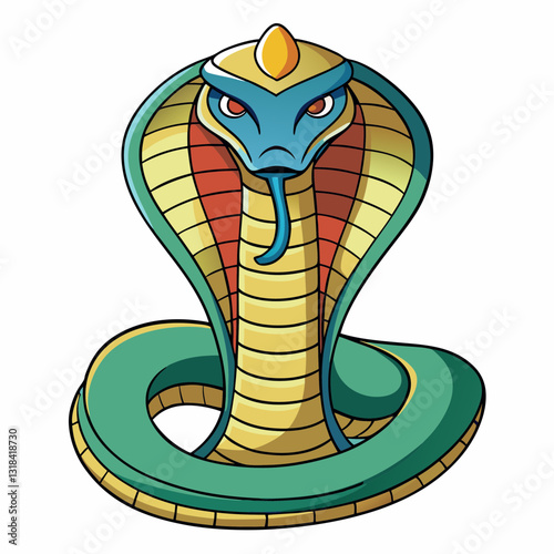 illustration of cartoon cobra