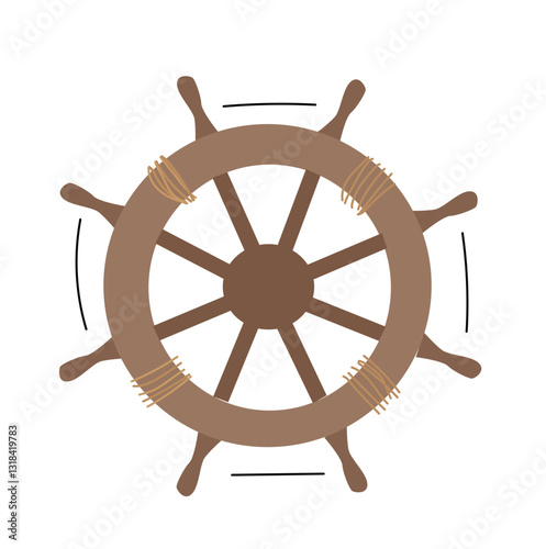 ship's wheel.ship, Ship's helm sign icon 