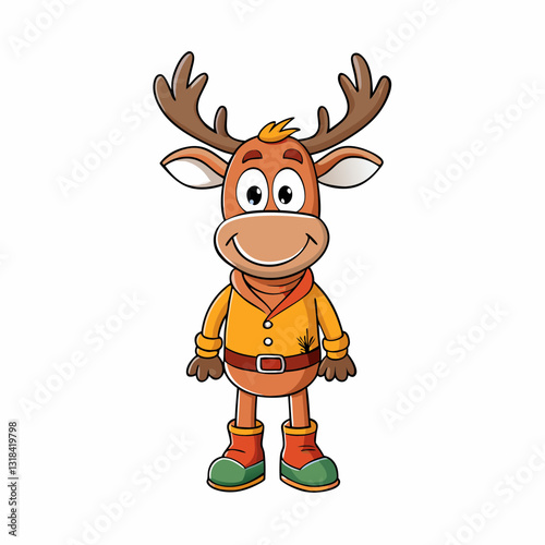 moose cartoon vector