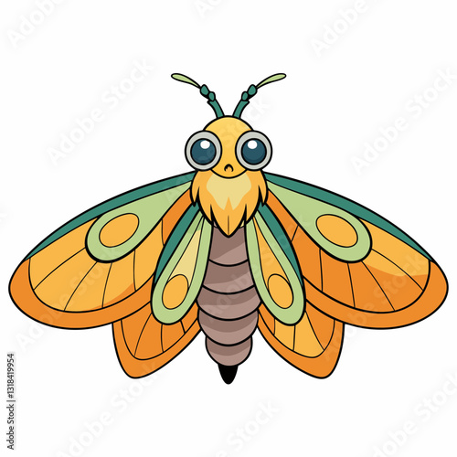 moth vector illustration