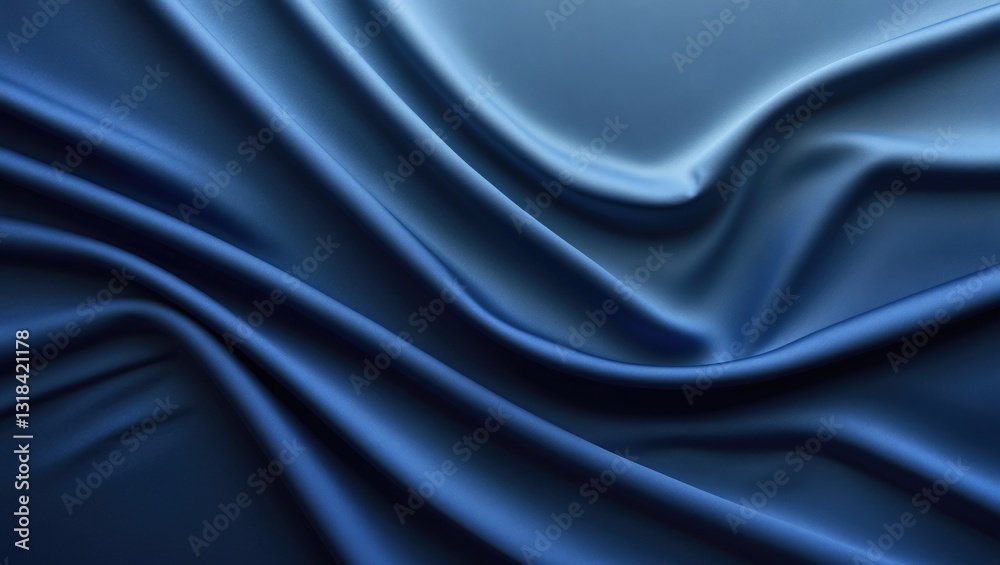 Fototapeta premium Elegant blue abstract background featuring a smooth gradient, moving from light to dark tones, radiating a modern, luxurious ambiance.
