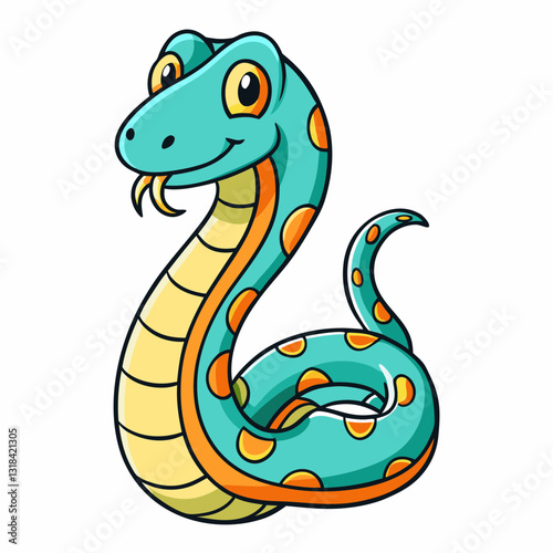 python cartoon vector