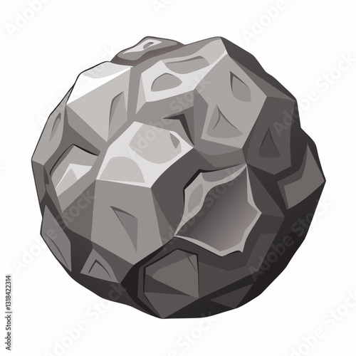 metallic meteorite with a rough  textured surface