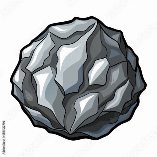 metallic meteorite with a rough  textured surface