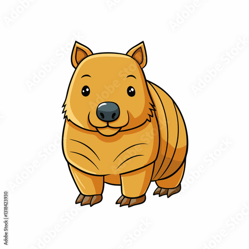 wombat cartoon vector