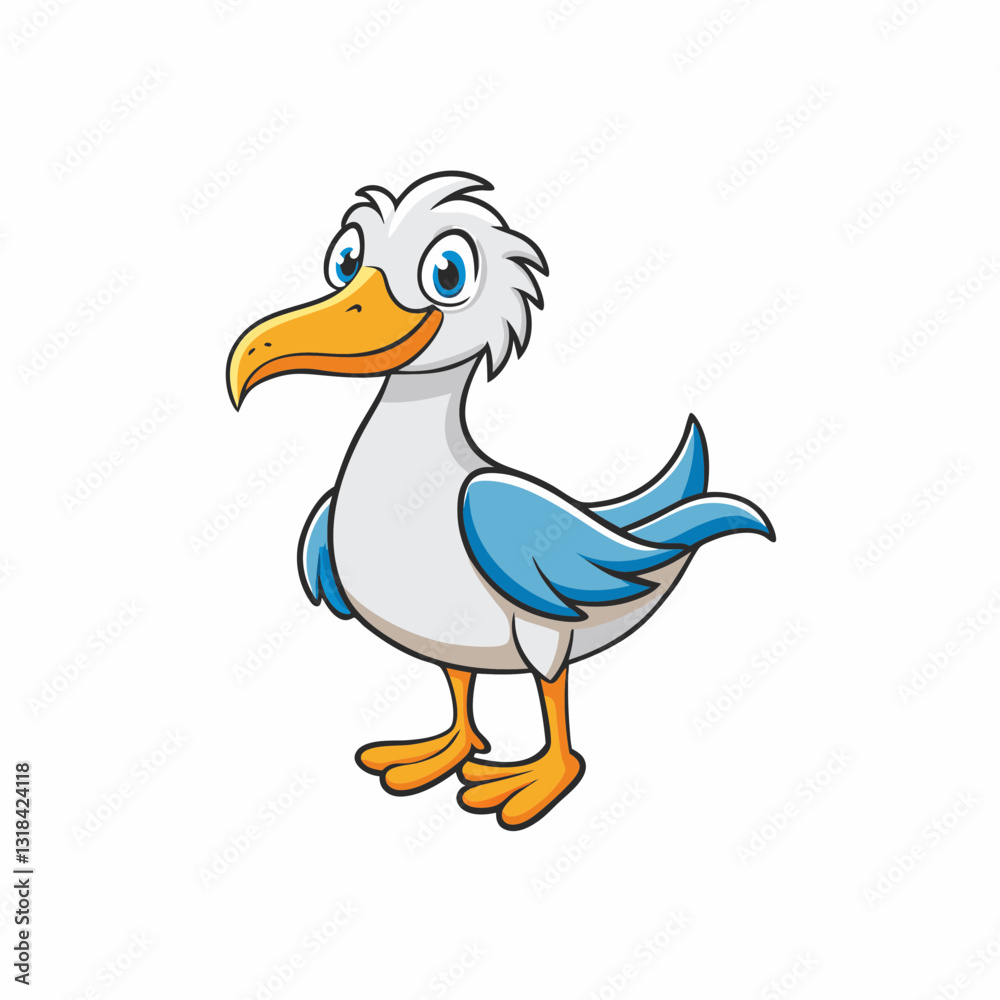 albatross cartoon vector albatross cartoon vector