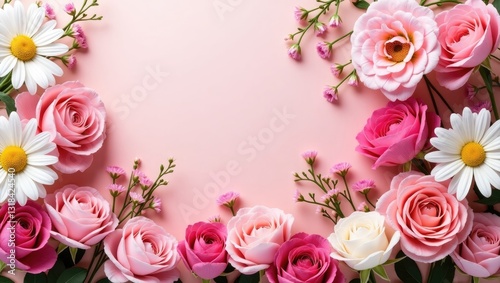 flowers wall background featuring stunning roses
