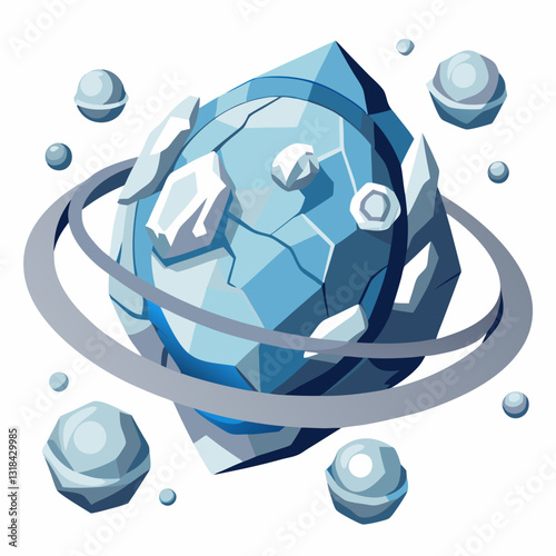 expanding planetary rings made of ice and rock 