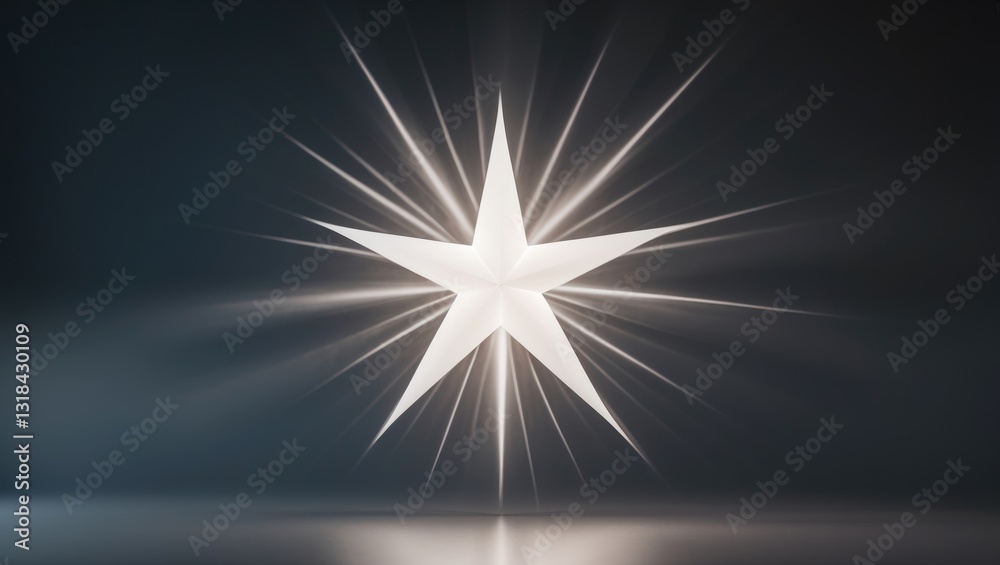 Obraz premium Flashlight effect isolated on a transparent background. White light source, flare, or camera flash overlay.
