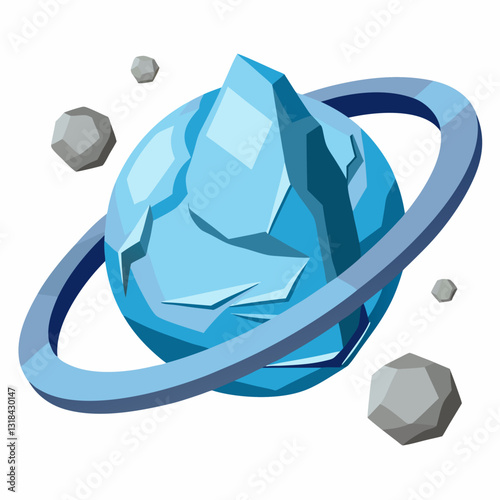 expanding planetary rings made of ice and rock 