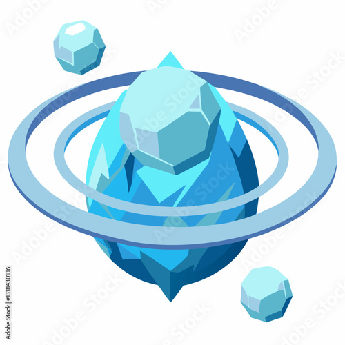 expanding planetary rings made of ice and rock 