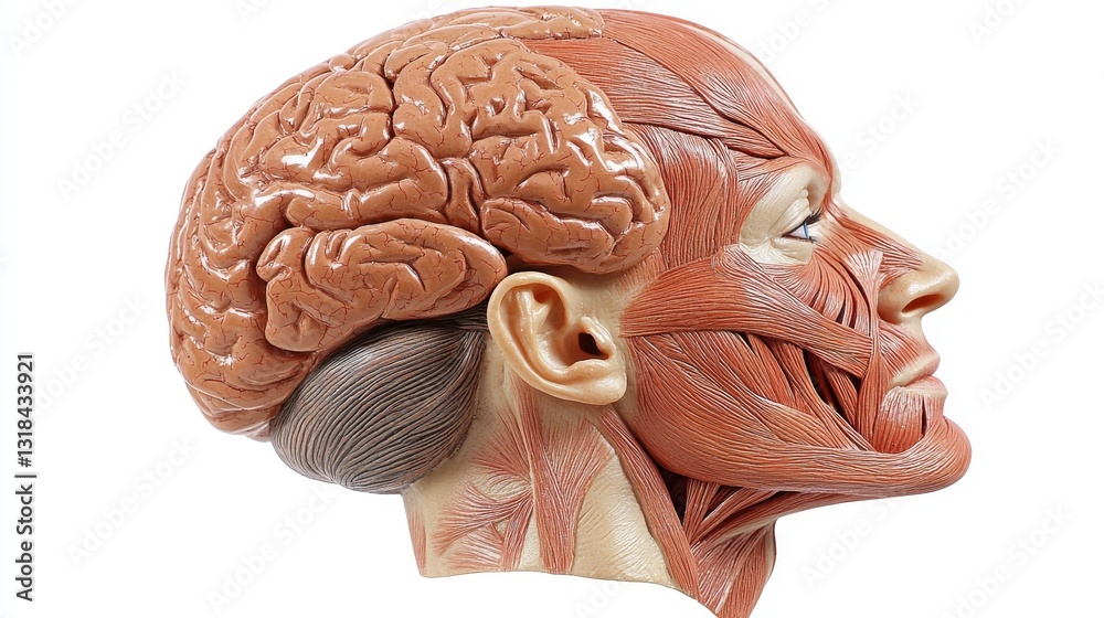 © Julia - This in-depth portrayal of the neck and throat area underscores the detailed network of muscles, cartilage, and glands that function together to allow for breathing, swallowing, and speech