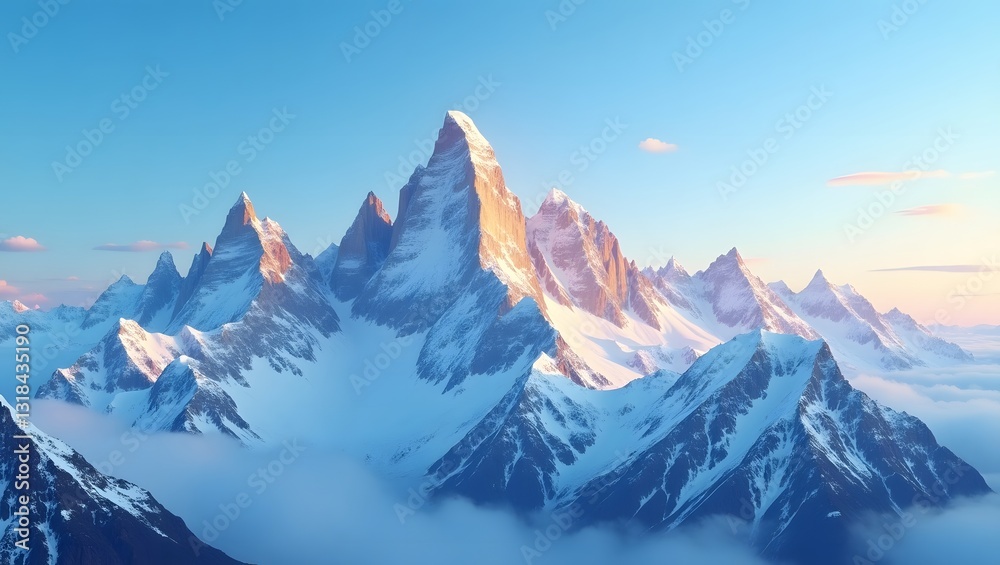 Obraz premium winter mountain landscape