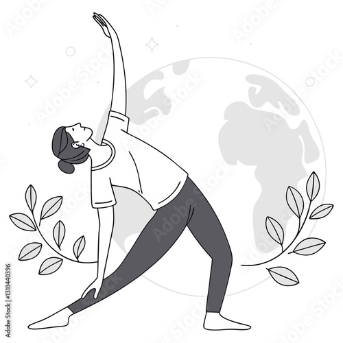 yoga lotus position vector