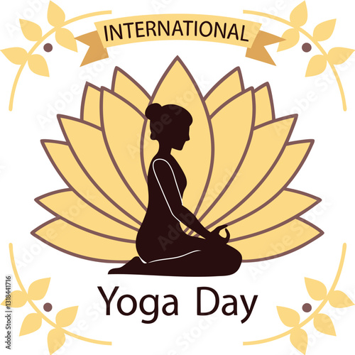 yoga lotus position vector
