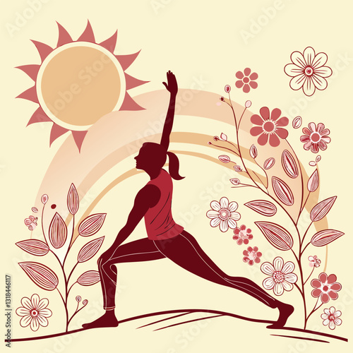 yoga lotus position vector