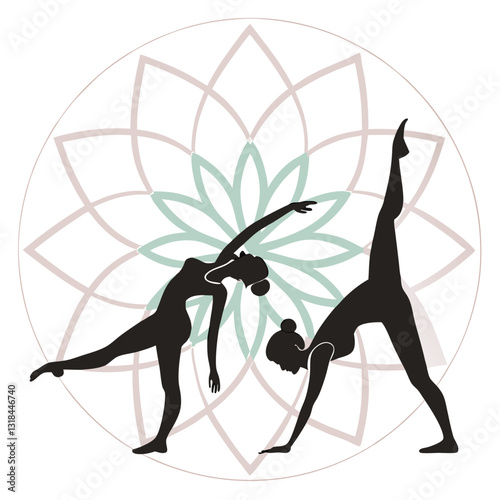 yoga lotus position vector
