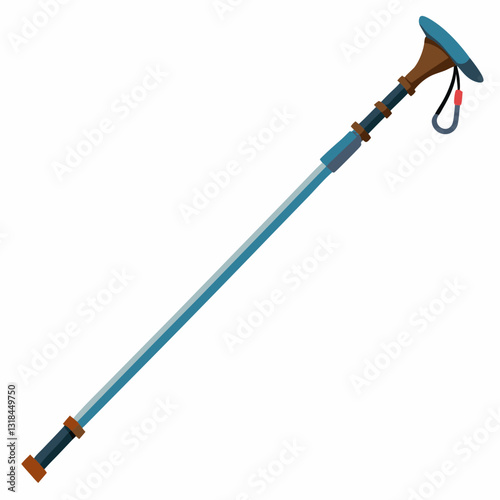 lightweight trekking pole with ergonomic grip