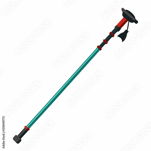 lightweight trekking pole with ergonomic grip